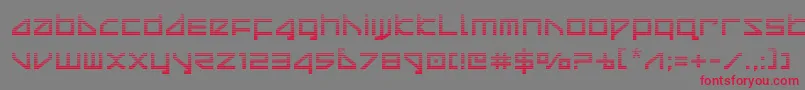 deltaraygrad Font – Red Fonts on Gray Background