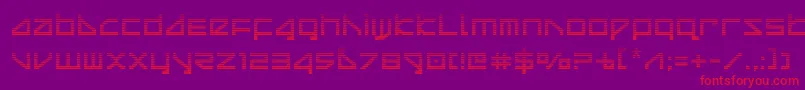 deltaraygrad Font – Red Fonts on Purple Background
