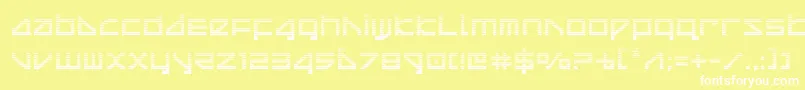 deltaraygrad Font – White Fonts on Yellow Background