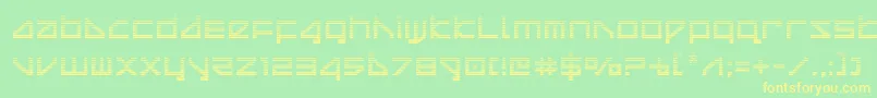 deltaraygrad Font – Yellow Fonts on Green Background