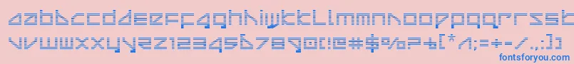 deltaraygrad Font – Blue Fonts on Pink Background