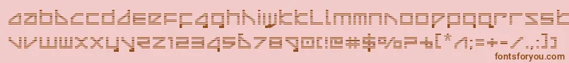 deltaraygrad Font – Brown Fonts on Pink Background