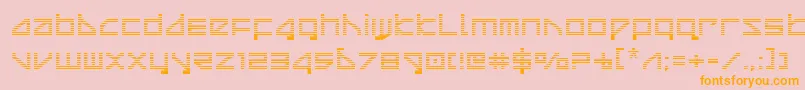 deltaraygrad Font – Orange Fonts on Pink Background