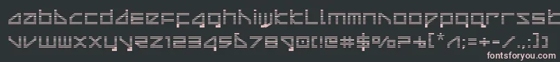 deltaraygrad Font – Pink Fonts on Black Background