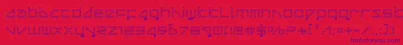 Шрифт deltaraygrad – фиолетовые шрифты на красном фоне