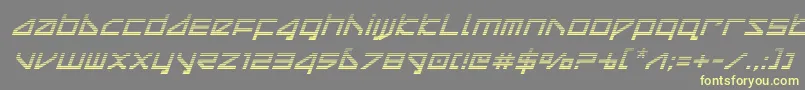 deltaraygradital Font – Yellow Fonts on Gray Background