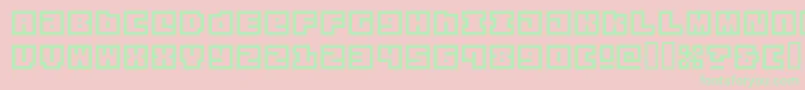 Origa ffy Font – Green Fonts on Pink Background