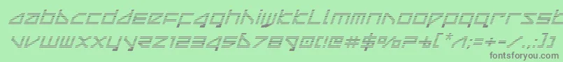 deltaraygradital Font – Gray Fonts on Green Background