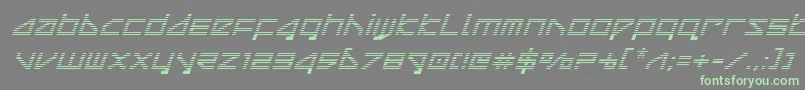 Шрифт deltaraygradital – зелёные шрифты на сером фоне