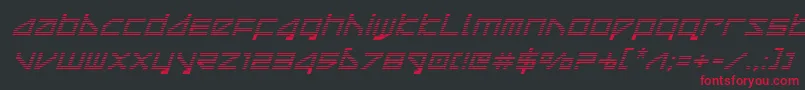 deltaraygradital Font – Red Fonts on Black Background