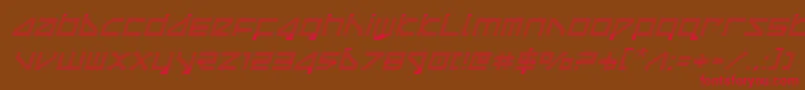 deltaraygradital Font – Red Fonts on Brown Background