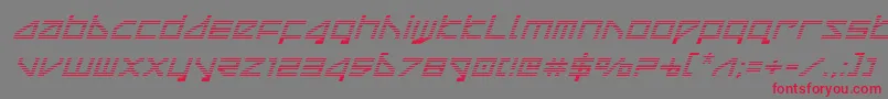 deltaraygradital Font – Red Fonts on Gray Background