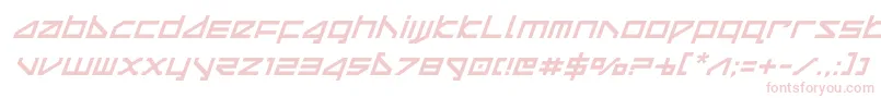 deltarayital Font – Pink Fonts on White Background