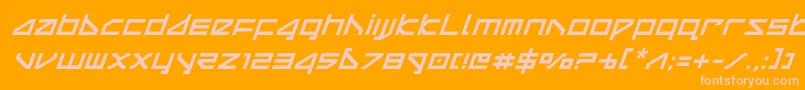 More about deltarayital Font deltarayital Font – Pink Fonts on Orange Background