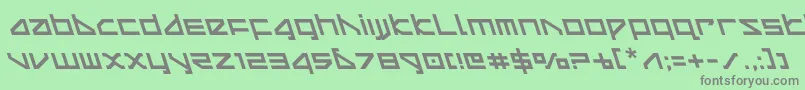 deltarayleft Font – Gray Fonts on Green Background