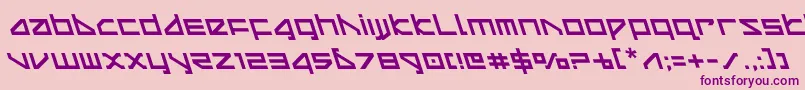 deltarayleft Font – Purple Fonts on Pink Background