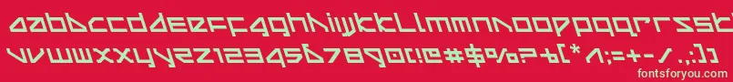 Шрифт deltarayleft – зелёные шрифты на красном фоне