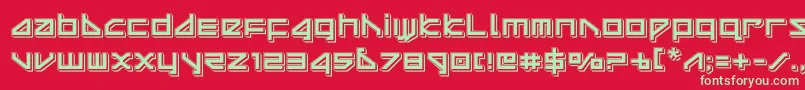 More about deltaraypunch Font deltaraypunch Font – Green Fonts on Red Background