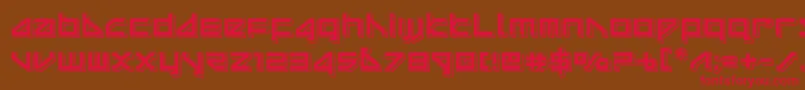 deltaraypunch Font – Red Fonts on Brown Background