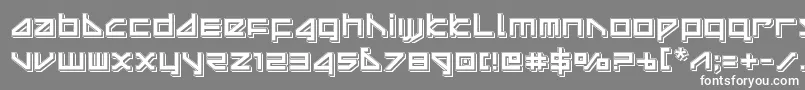 deltaraypunch Font – White Fonts on Gray Background