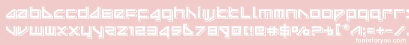 deltaraypunch Font – White Fonts on Pink Background