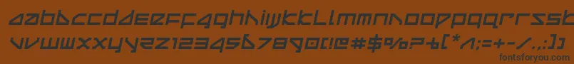Шрифт deltaraysemital – чёрные шрифты на коричневом фоне