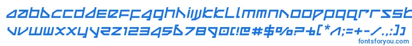 Шрифт deltaraysemital – синие шрифты на белом фоне