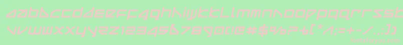Шрифт deltaraysemital – розовые шрифты на зелёном фоне