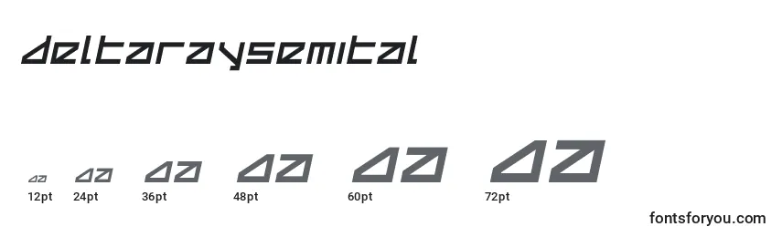 Deltaraysemital Font Sizes