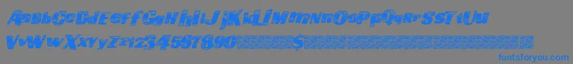 Goingfast Font – Blue Fonts on Gray Background