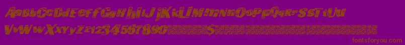 Шрифт Goingfast – коричневые шрифты на фиолетовом фоне