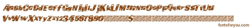 Шрифт Goingfast – коричневые шрифты на белом фоне