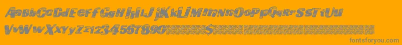 Goingfast Font – Gray Fonts on Orange Background