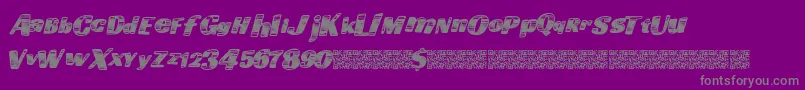 Goingfast-fontti – harmaat kirjasimet violetilla taustalla