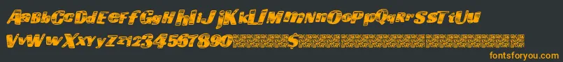 Шрифт Goingfast – оранжевые шрифты на чёрном фоне