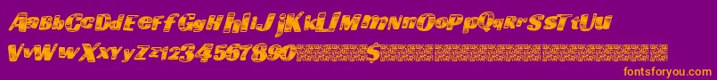 Шрифт Goingfast – оранжевые шрифты на фиолетовом фоне