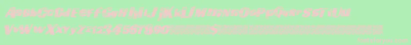 Шрифт Goingfast – розовые шрифты на зелёном фоне