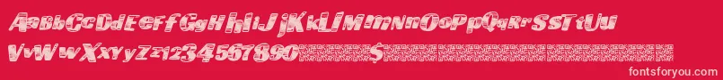 Goingfast Font – Pink Fonts on Red Background