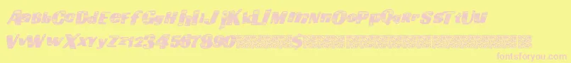 Goingfast Font – Pink Fonts on Yellow Background