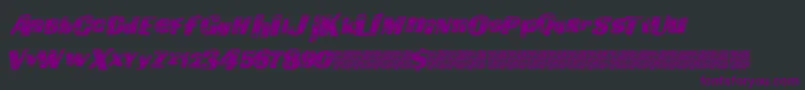 Шрифт Goingfast – фиолетовые шрифты на чёрном фоне