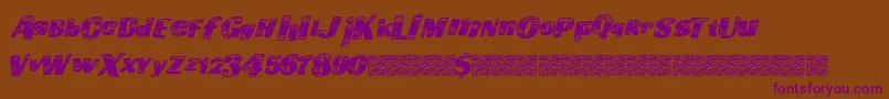 Шрифт Goingfast – фиолетовые шрифты на коричневом фоне