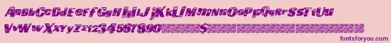 Goingfast-Schriftart – Violette Schriften auf rosa Hintergrund