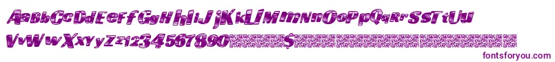 Шрифт Goingfast – фиолетовые шрифты на белом фоне