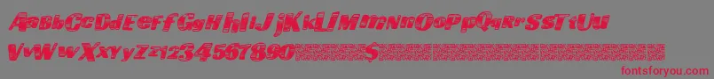 Goingfast Font – Red Fonts on Gray Background
