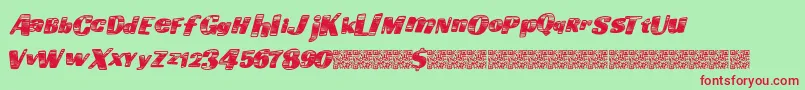 Goingfast Font – Red Fonts on Green Background