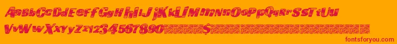 Шрифт Goingfast – красные шрифты на оранжевом фоне