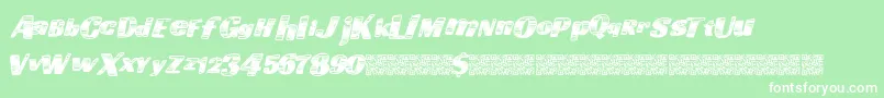 Goingfast Font – White Fonts on Green Background