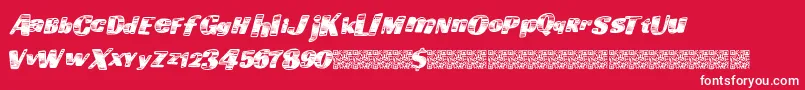 Goingfast Font – White Fonts on Red Background