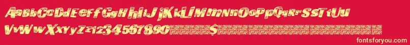 Goingfast Font – Yellow Fonts on Red Background