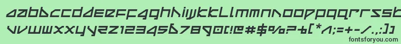 deltaraysemital Font – Black Fonts on Green Background